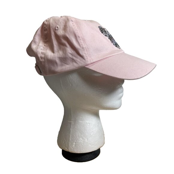 Disney Parks Pink Mickey Mouse Rhinestone Adjustable Hat Embroidery Strapback - Picture 4 of 8